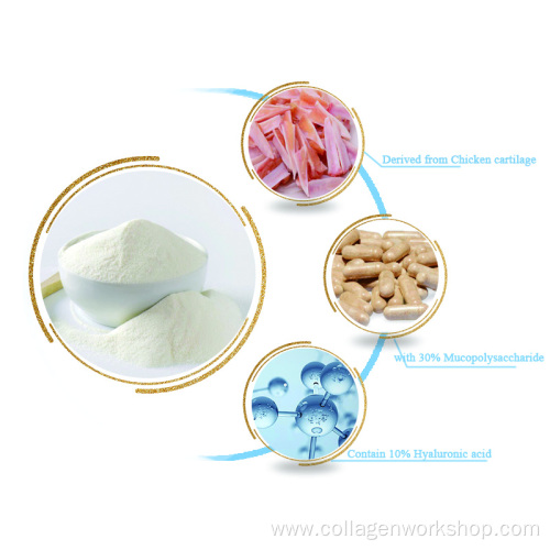 Type II collagen with chondroitin and hyaluroinic acid